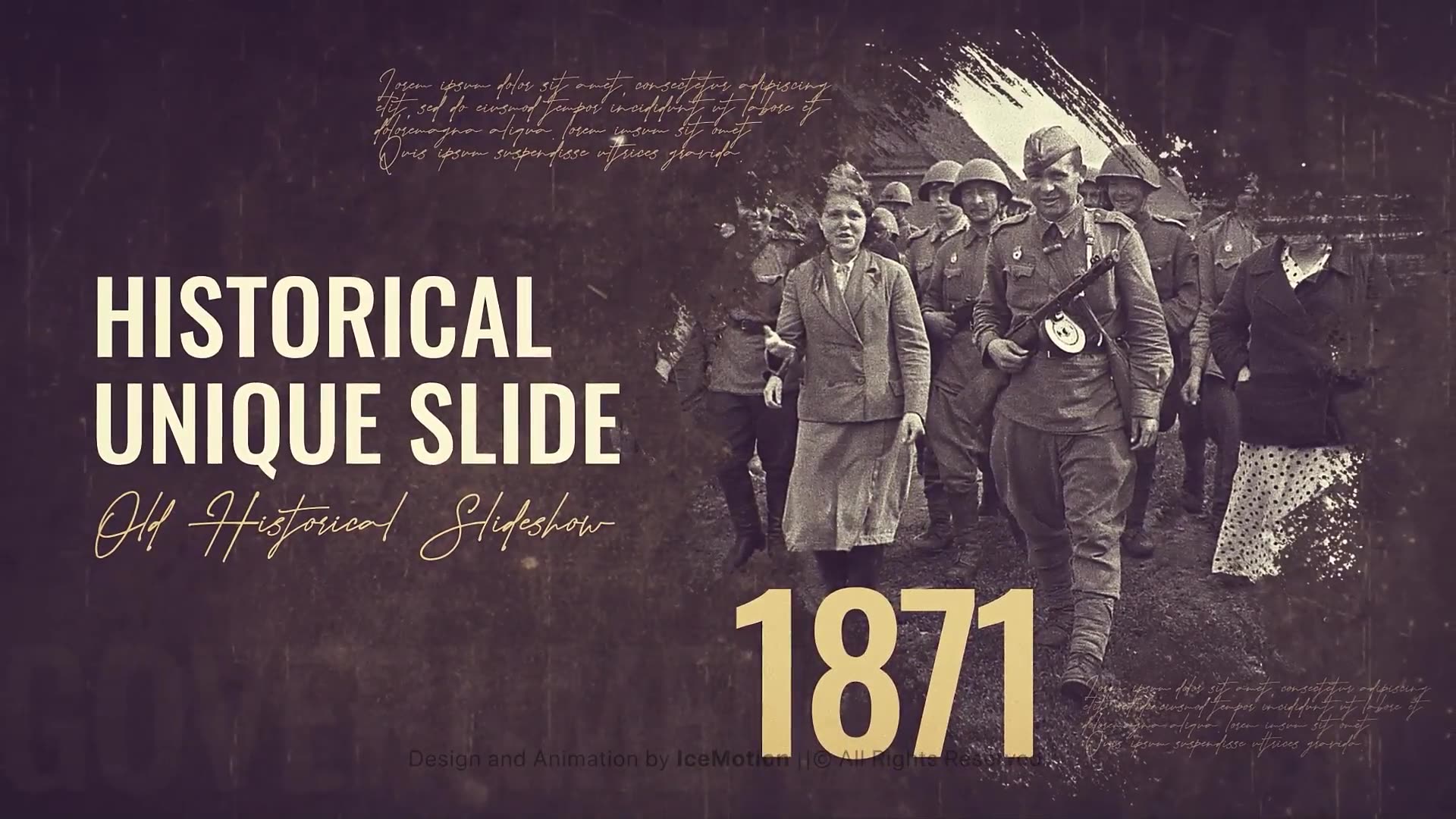 Historical Timeline Slideshow || Brush Slideshow Videohive 35536059 After Effects Image 3