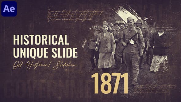 Historical Timeline Slideshow || Brush Slideshow - Download 35536059 Videohive