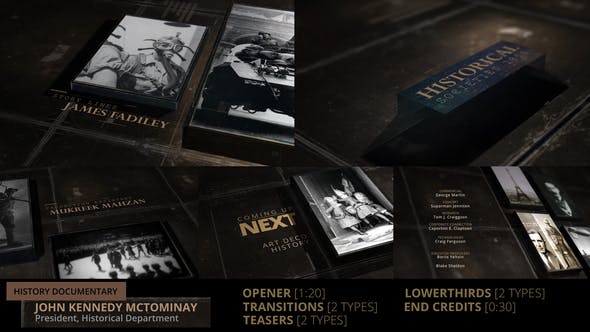 History Documentary Broadcast Pack - Videohive 24821764 Download