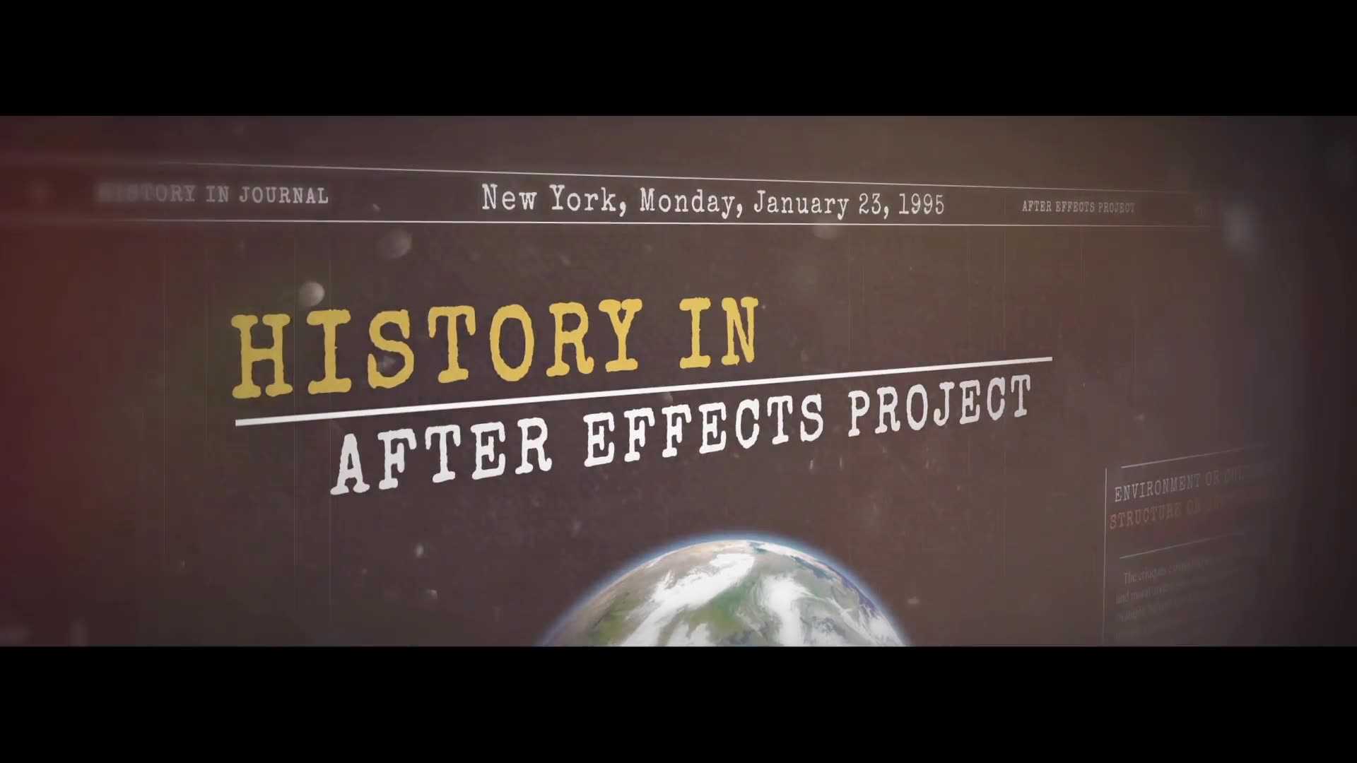 History in Journal Videohive 19561125 After Effects Image 3