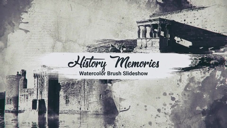History Memories // Watercolor Brush Slideshow Videohive 23766732 After Effects Image 2