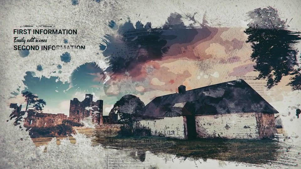 History Memories // Watercolor Brush Slideshow Videohive 23766732 After Effects Image 4