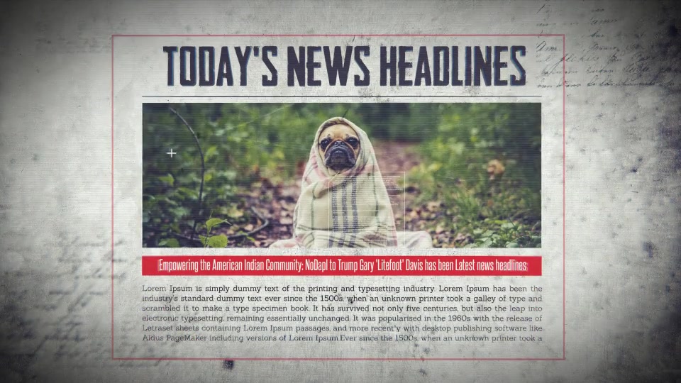History On Newspaper Videohive 19269515 After Effects Image 4