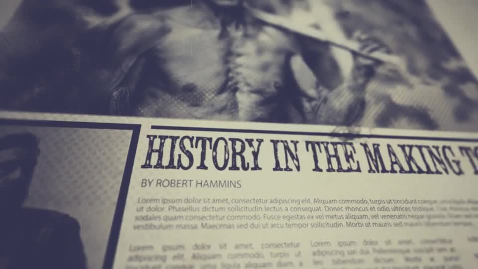 History On Newspaper Videohive 15128452 After Effects Image 1