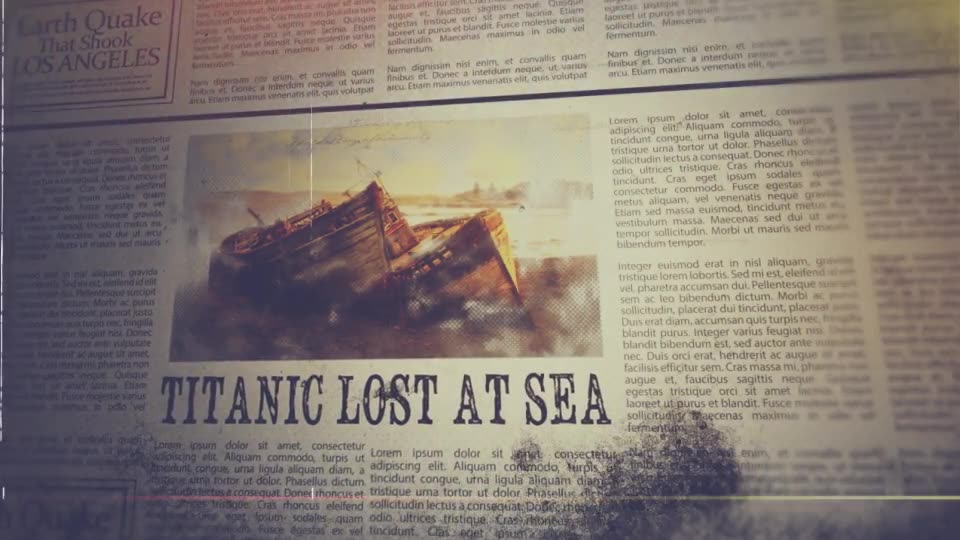 History On Newspaper Videohive 15128452 After Effects Image 2