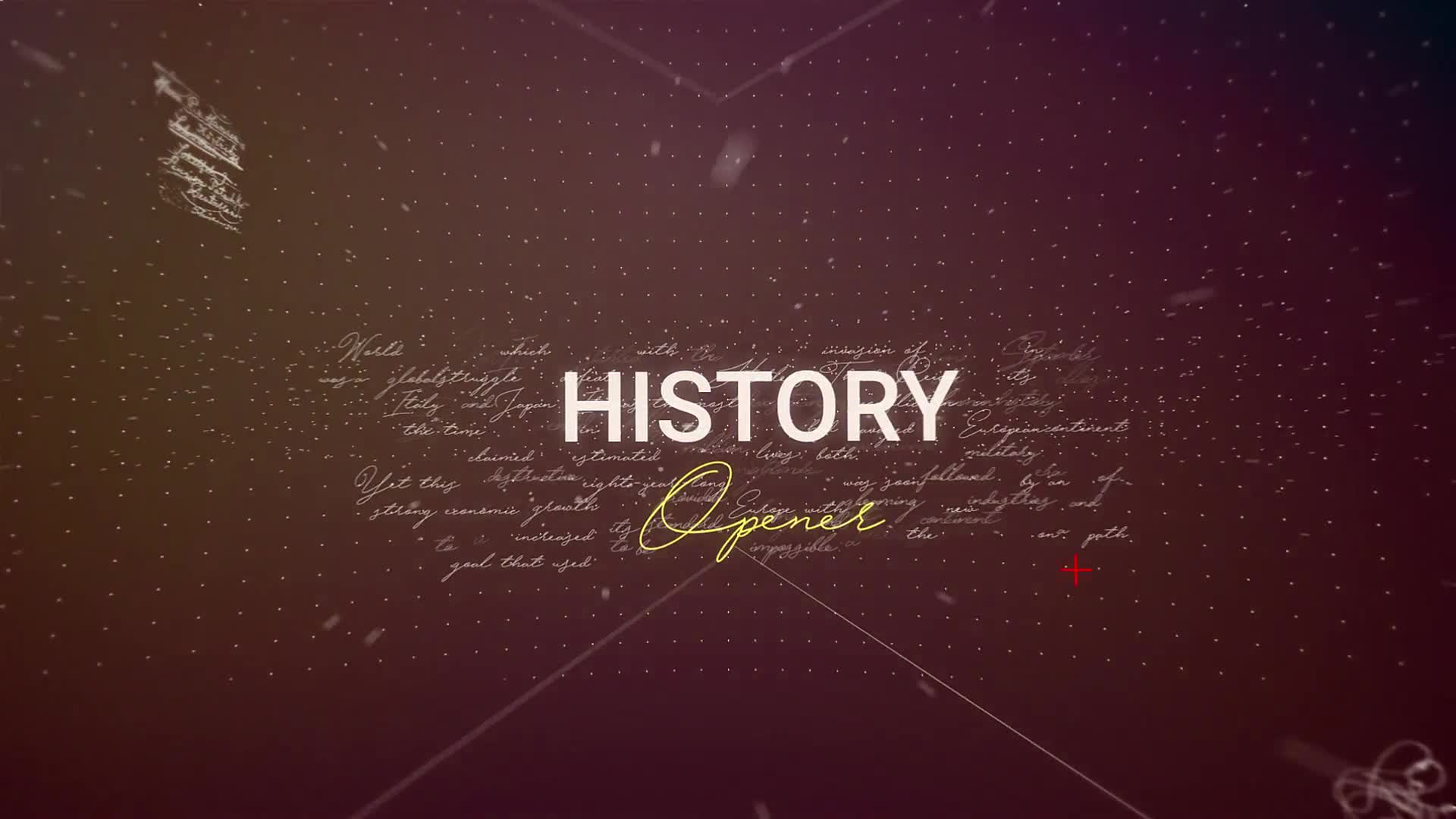 after effects template history timeline opener free download