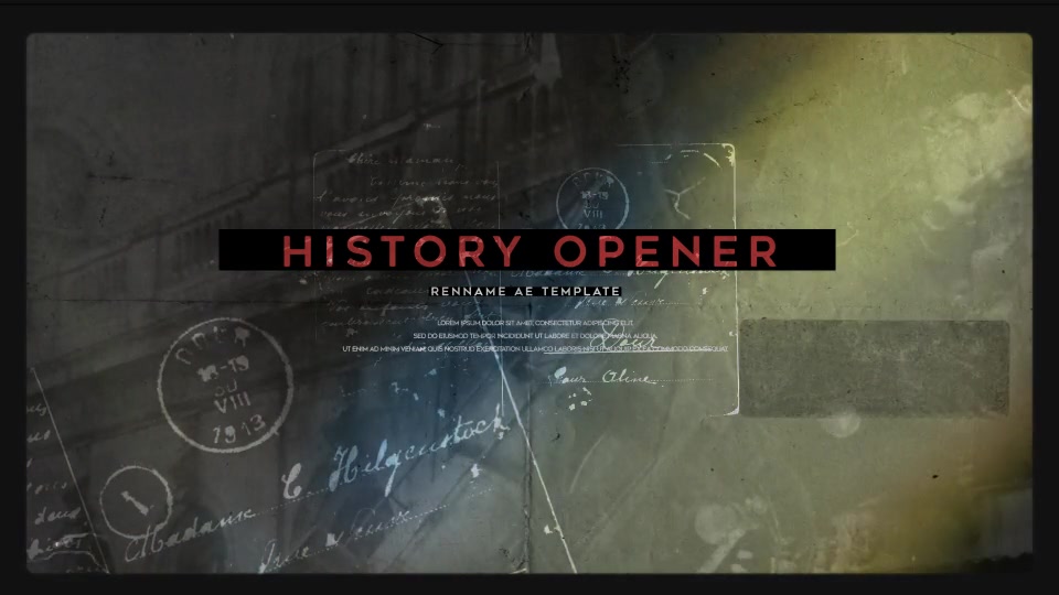 History Opener V2 Videohive 21853374 After Effects Image 12