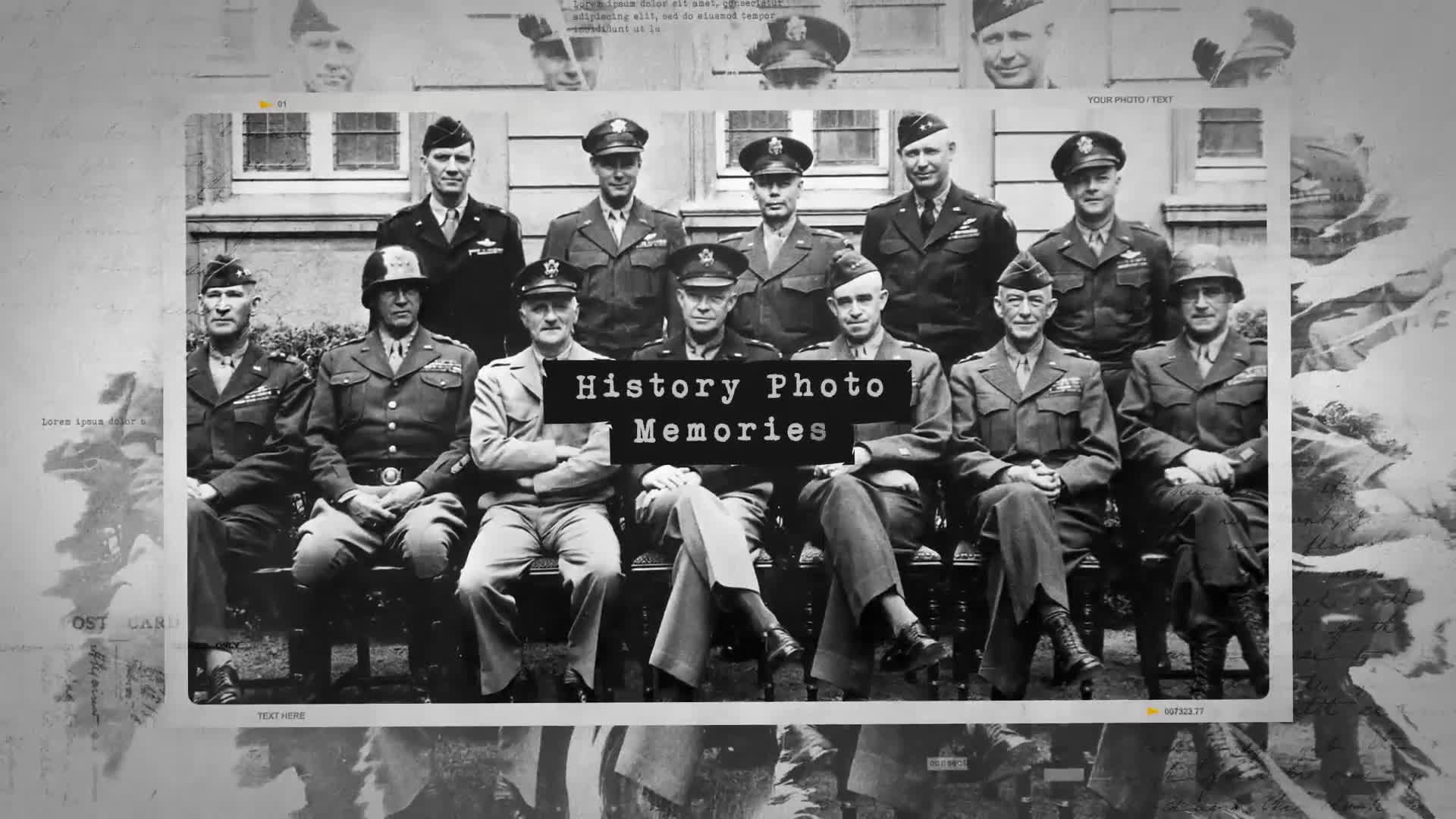 History Photo Memories / Retro Chronicle Slideshow / World War Opener / Significant Events of Past Videohive 25061502 After Effects Image 1
