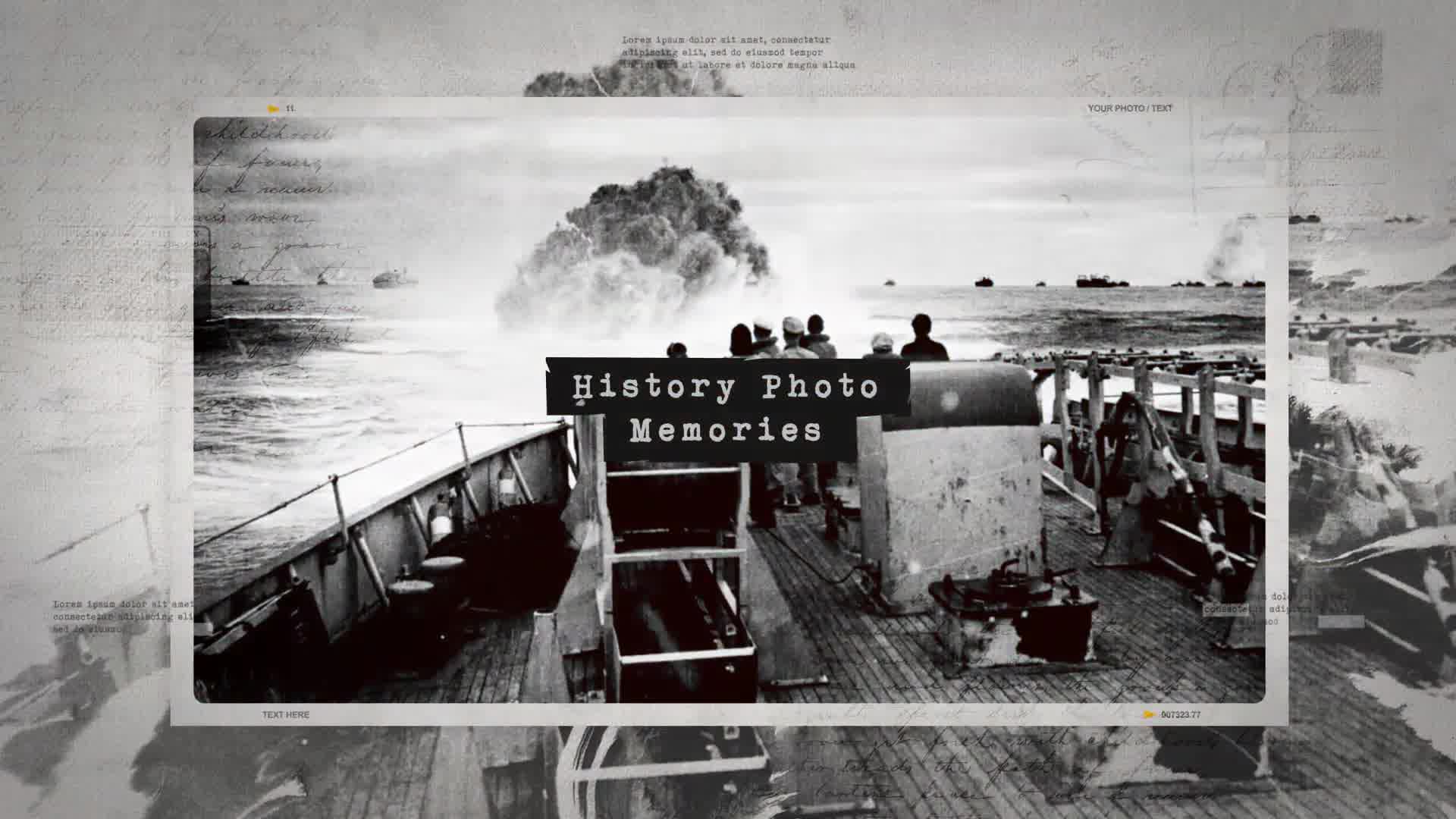 History Photo Memories / Retro Chronicle Slideshow / World War Opener / Significant Events of Past Videohive 25061502 After Effects Image 12