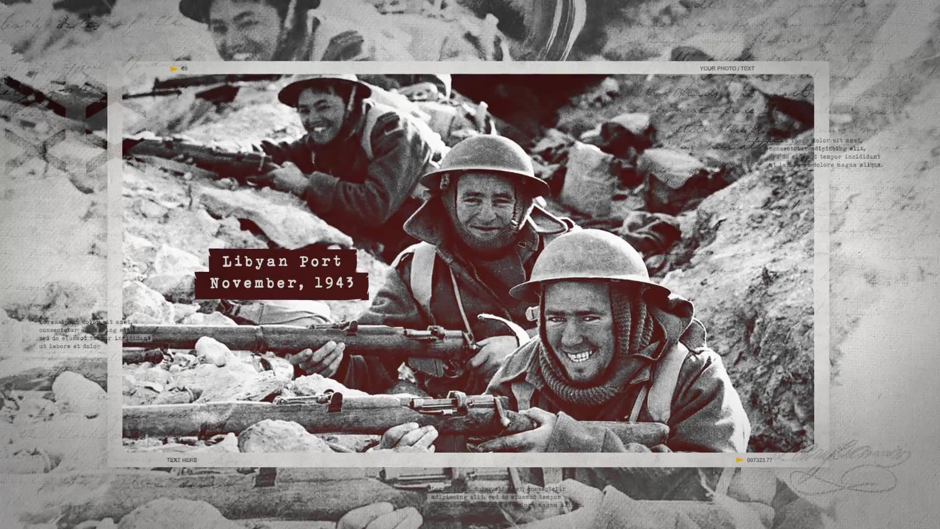 History Photo Memories / Retro Chronicle Slideshow / World War Opener / Significant Events of Past Videohive 25061502 After Effects Image 9
