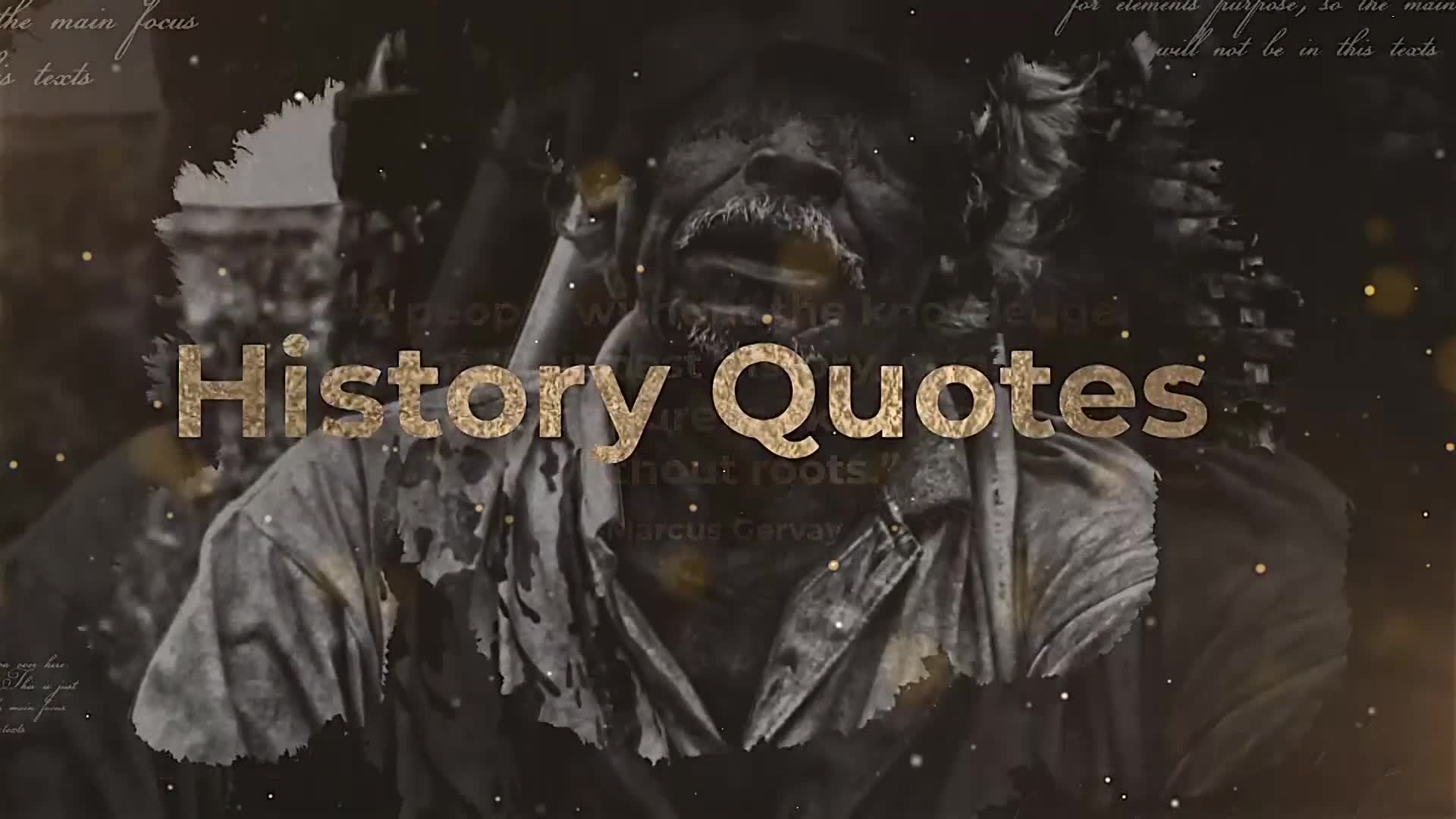 History Quotes Videohive 24052085 Apple Motion Image 11