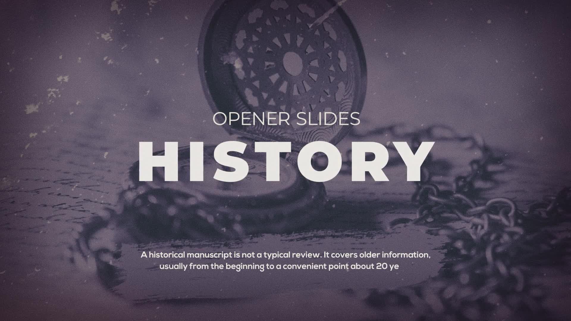 History Slideshow Videohive 23111457 After Effects Image 1