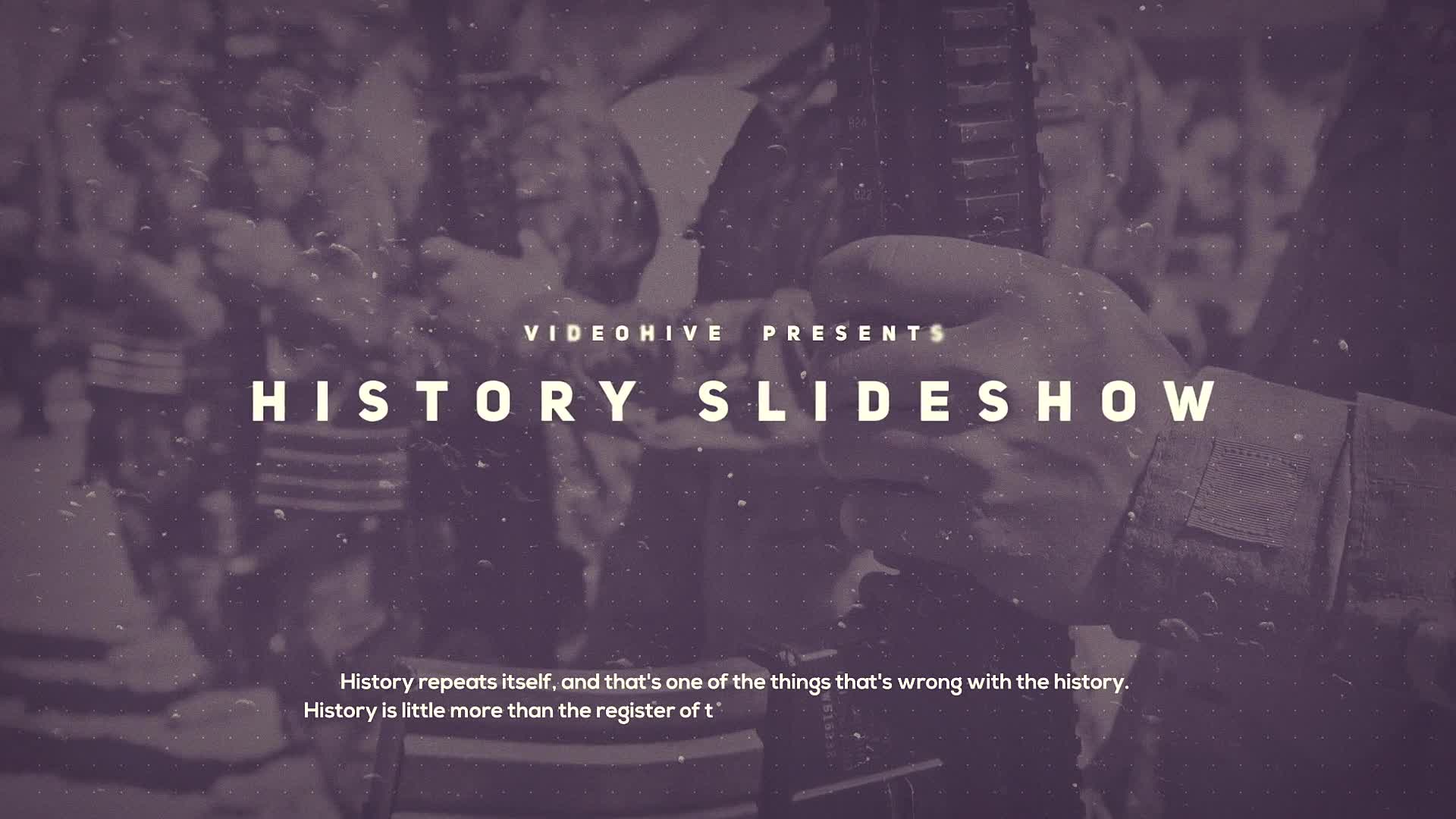 History Slideshow Videohive 23320509 After Effects Image 1