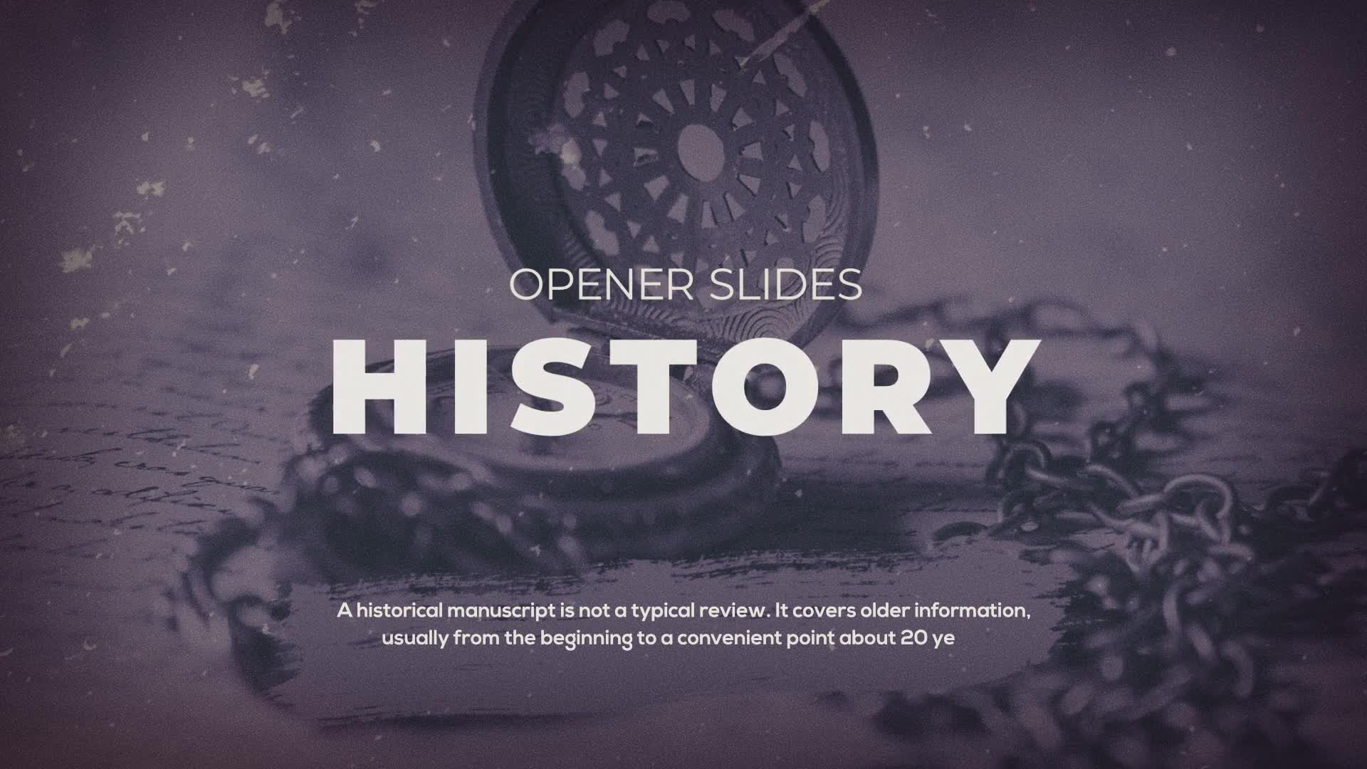 History Slideshow Videohive 29410048 Premiere Pro Image 1