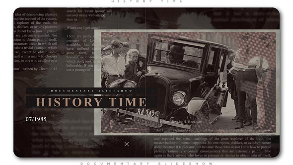 History Time Documentary Slideshow - Download Videohive 21317111