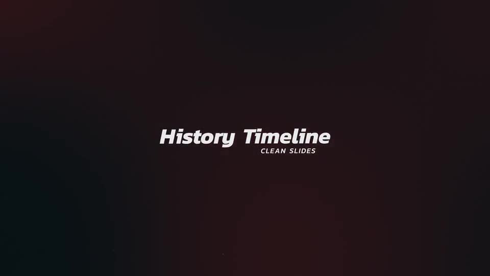 History Timeline Clean Slides Videohive 22775922 After Effects Image 1