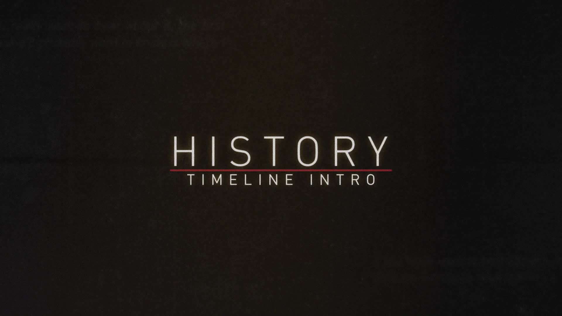 History Timeline Intro Videohive 39238947 After Effects Image 1