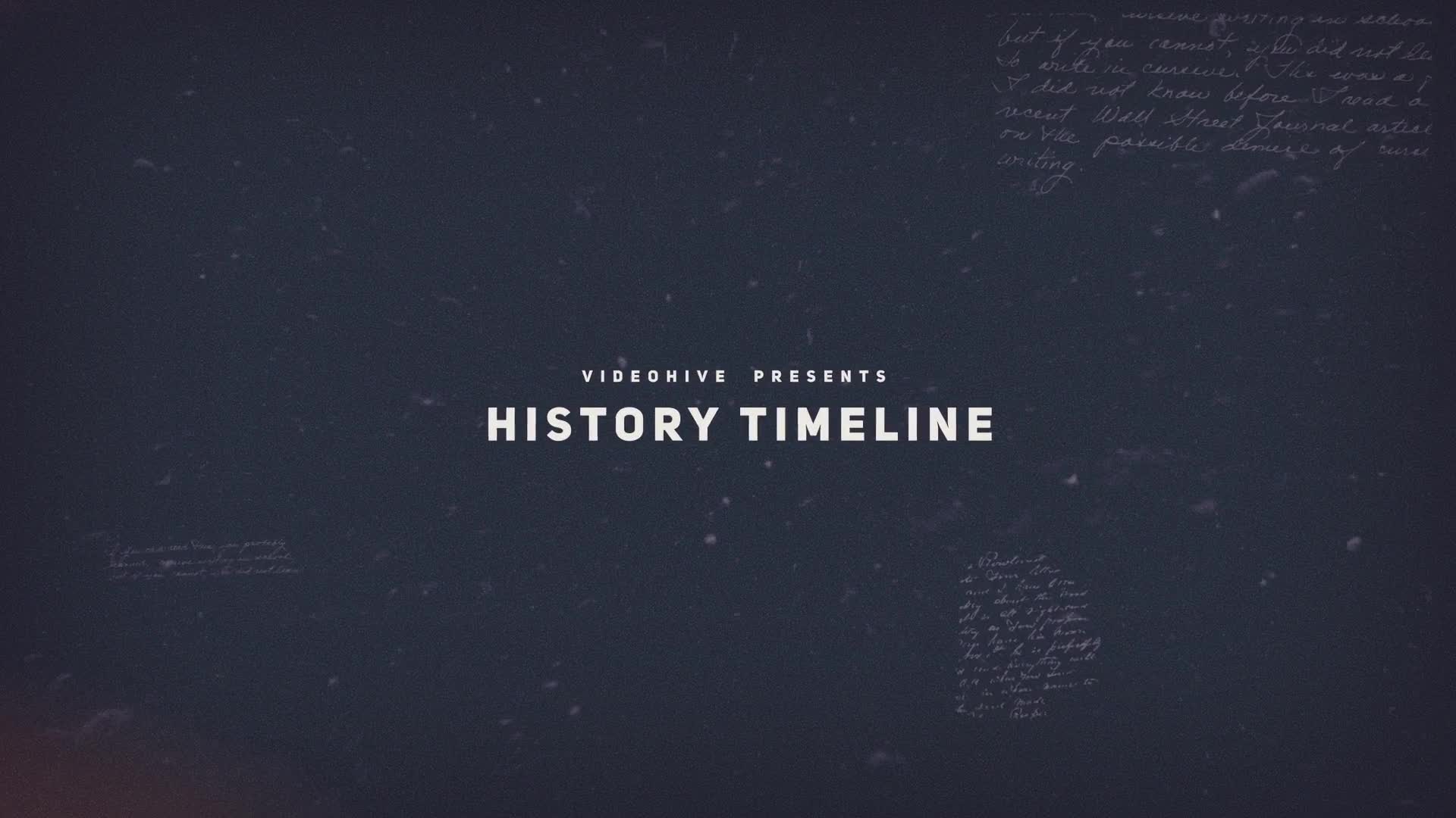 History Timeline Videohive 35037669 After Effects Image 1