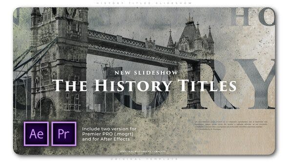 History Titles Slideshow - 27061109 Download Videohive