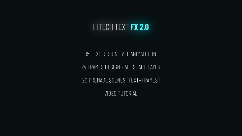 Hitech Text FX 2 Videohive 28116200 After Effects Image 12