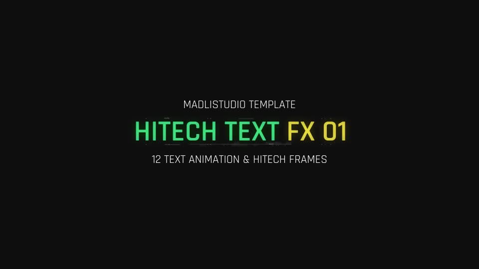 Hitech Text FX Videohive 23384962 After Effects Image 1