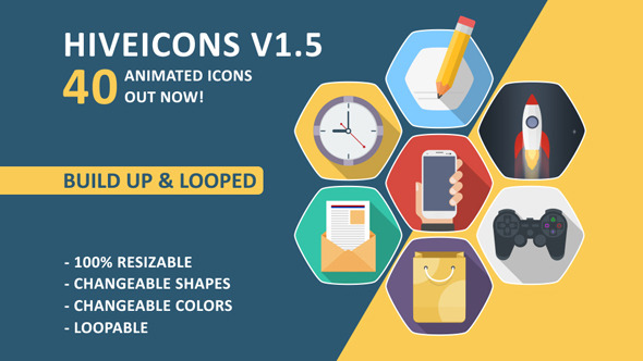 Hiveicons (Animated Icons) - Download Videohive 9156359