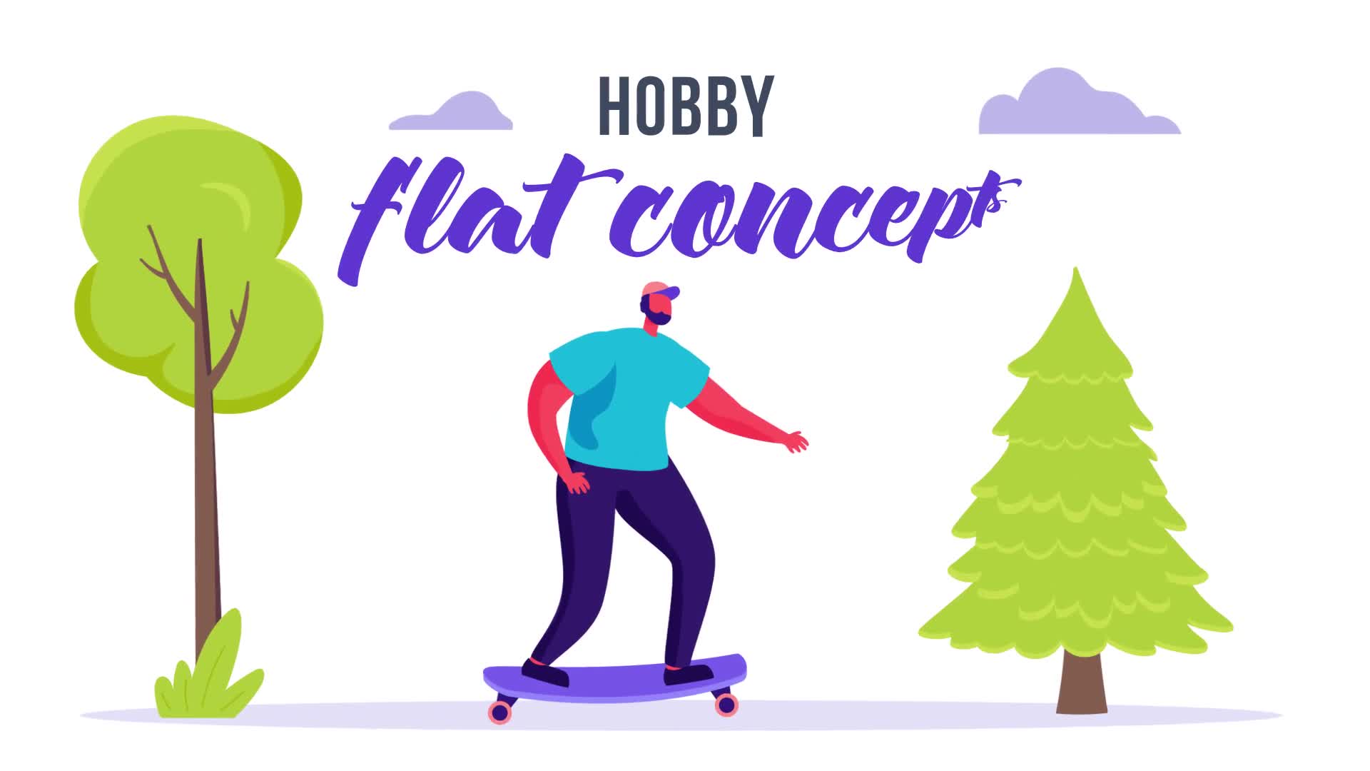 Hobby Flat Concept Videohive 33212622 After Effects Image 1