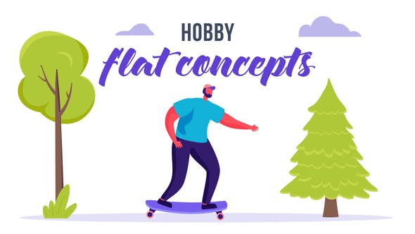 Hobby Flat Concept - Videohive 33212622 Download