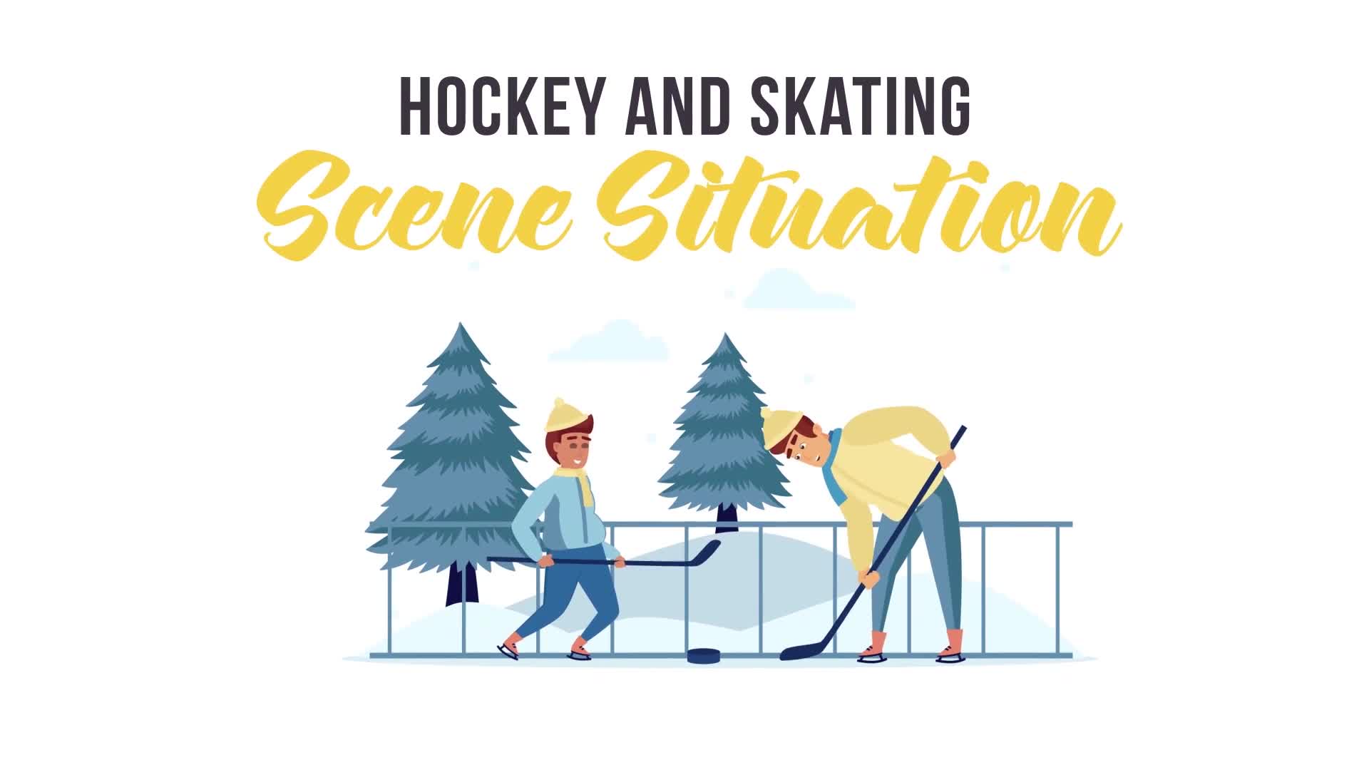 Hockey and skating sports Scene Situation Videohive 29246978 After Effects Image 1