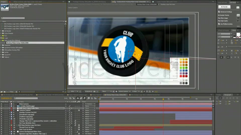 Hockey Logo Opener Videohive 4321172 After Effects Image 5