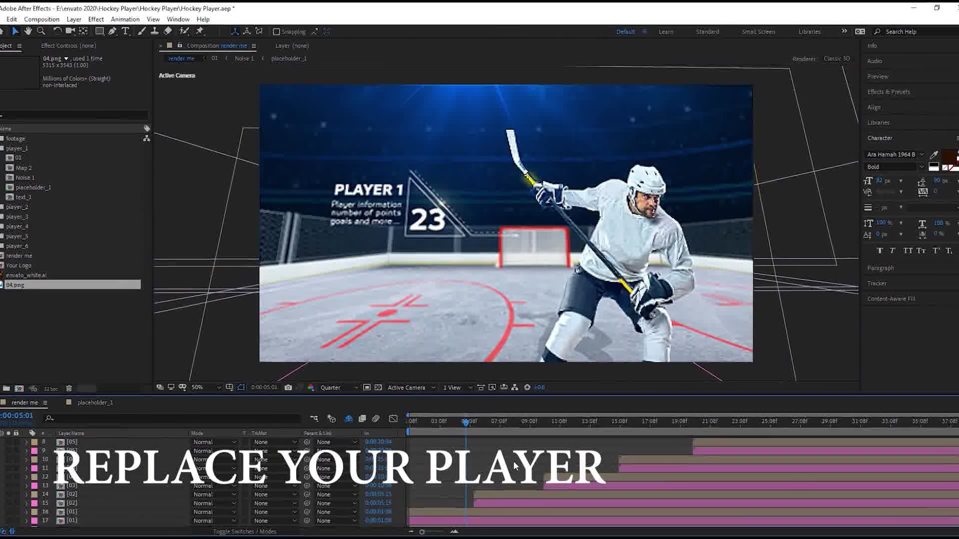 Hockey Player Videohive 25639258 After Effects Image 11