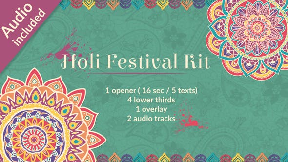 Holi Festival of Colors Kit - 19483705 Videohive Download