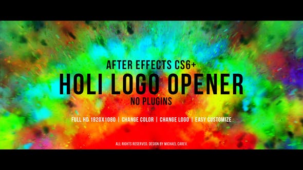 Holi Logo Opener - Download 22765398 Videohive