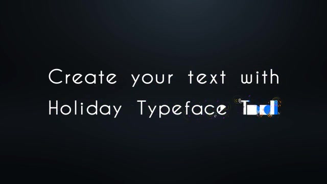 Holiday Slideshow and Animated Typeface - Download Videohive 8626065