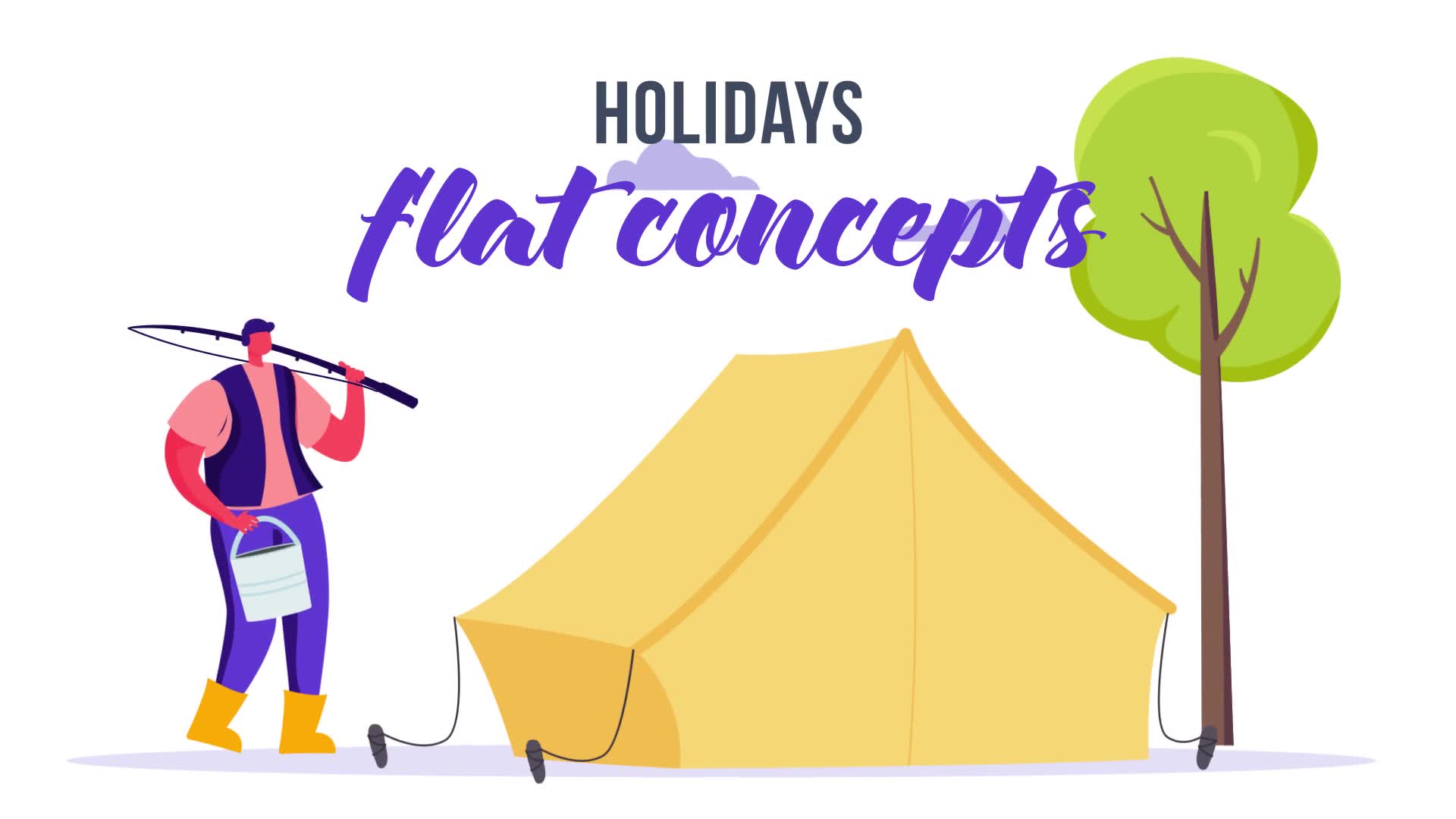 Holidays Flat Concept Videohive 33007957 After Effects Image 2