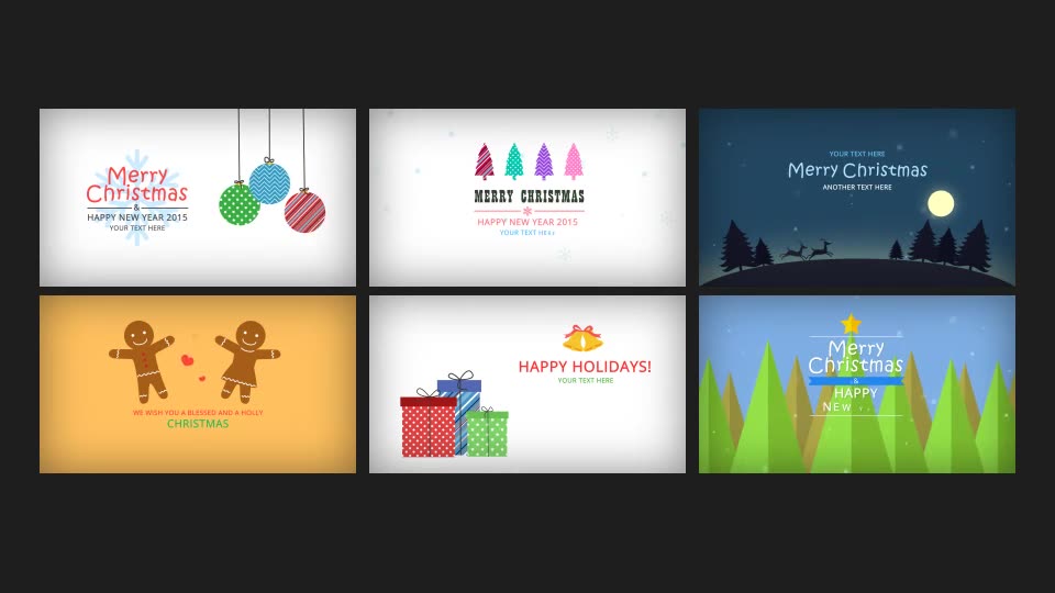Holidays Greetings Pack - Download Videohive 9355535