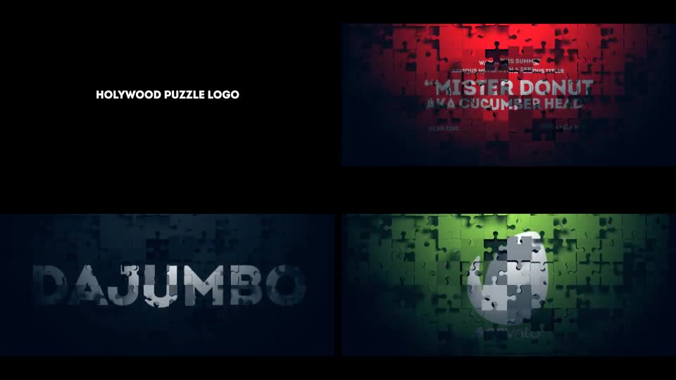Hollywood Puzzle Logo Videohive 17696089 After Effects Image 1