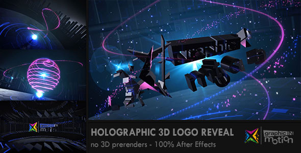 Holographic 3D Logo Reveal - Download Videohive 5601035