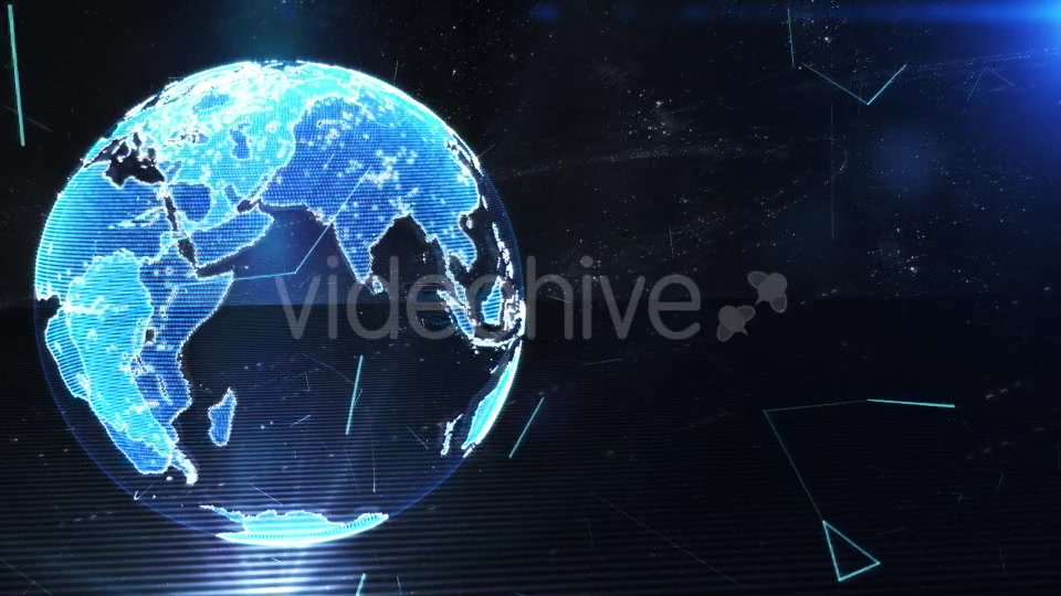 Holographic Earth Globe in Space - Download Videohive 8972198
