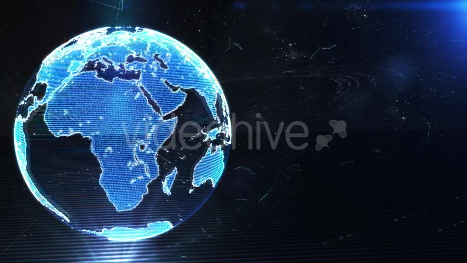 Holographic Earth Globe in Space - Download Videohive 8972198