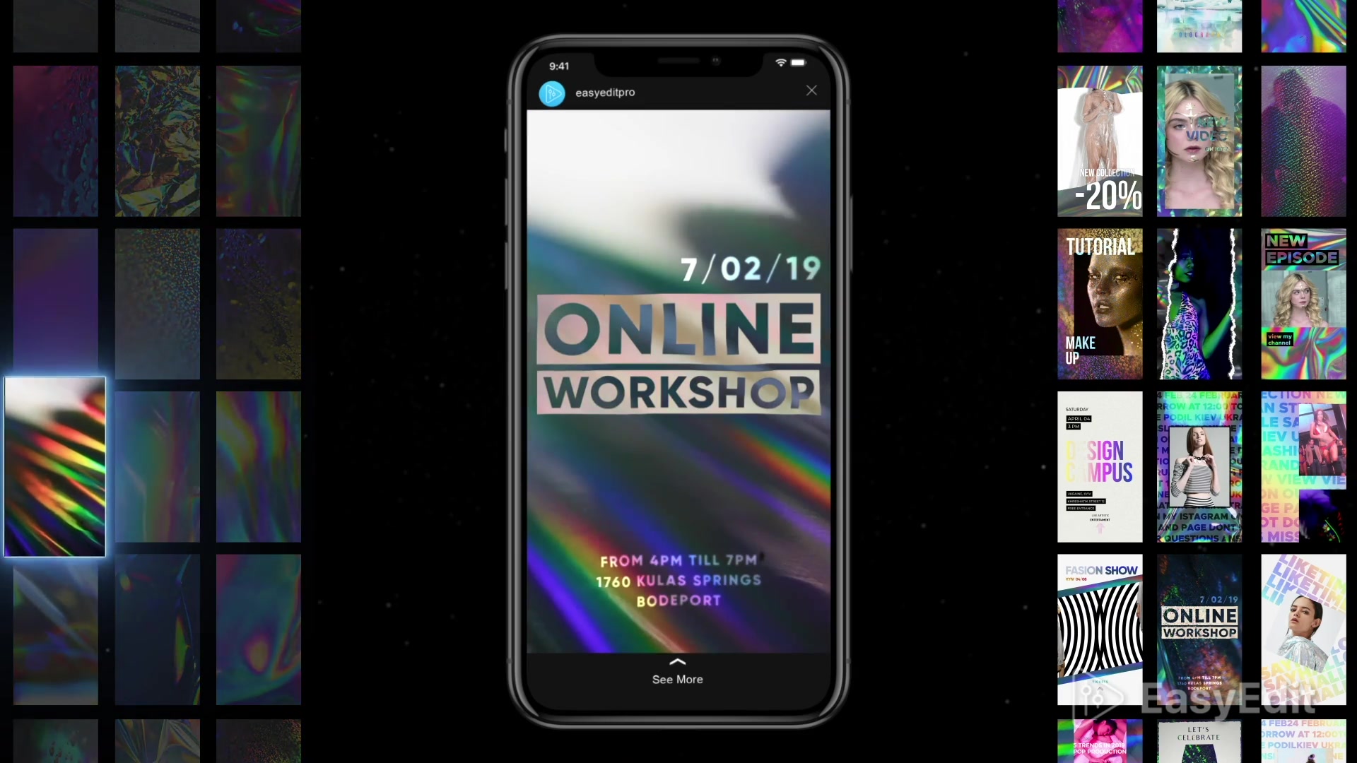 Holographic InstaStories Pack Videohive 23505519 After Effects Image 5