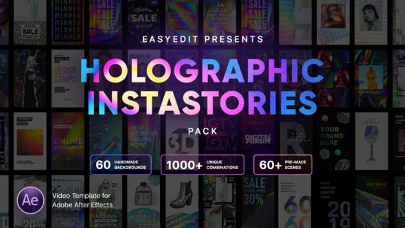Holographic InstaStories Pack - 23505519 Videohive Download