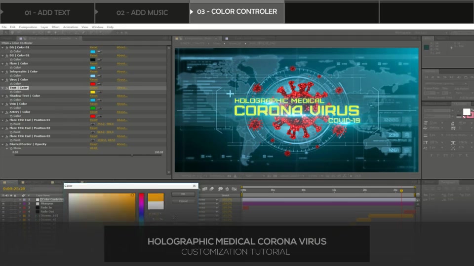Holographic Medical Corona Virus Videohive 27809620 After Effects Image 12