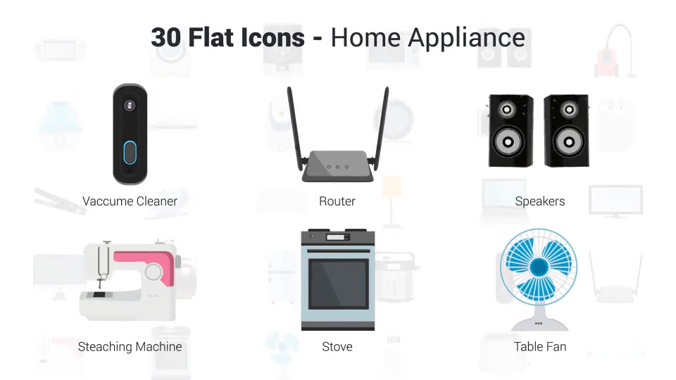 Home Appliances Icons Videohive 37716299 After Effects Image 10