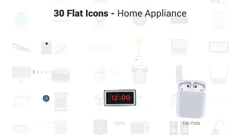 Home Appliances Icons Videohive 37716299 After Effects Image 7