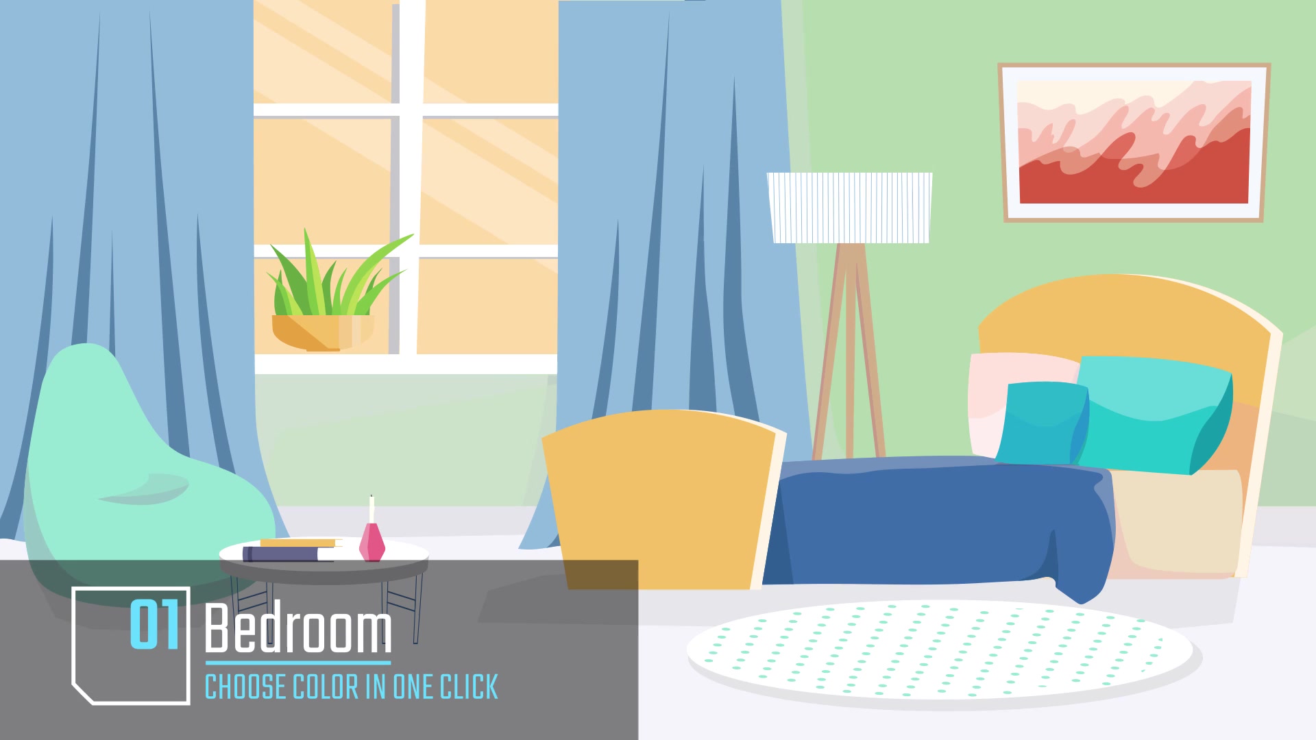 Home interior Animation background Videohive 34221845 After Effects Image 4