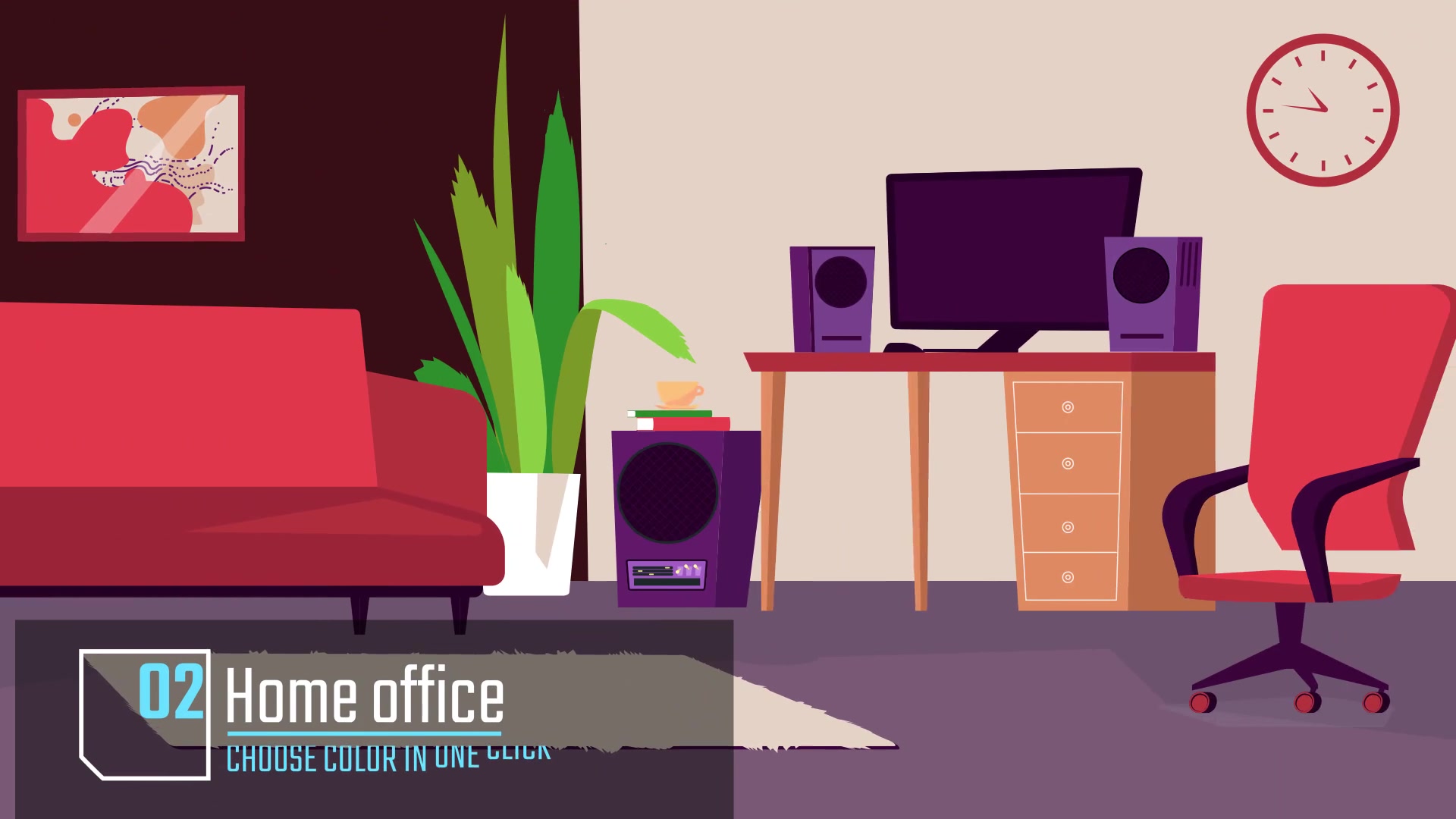 Home interior Animation background Videohive 34221845 After Effects Image 5