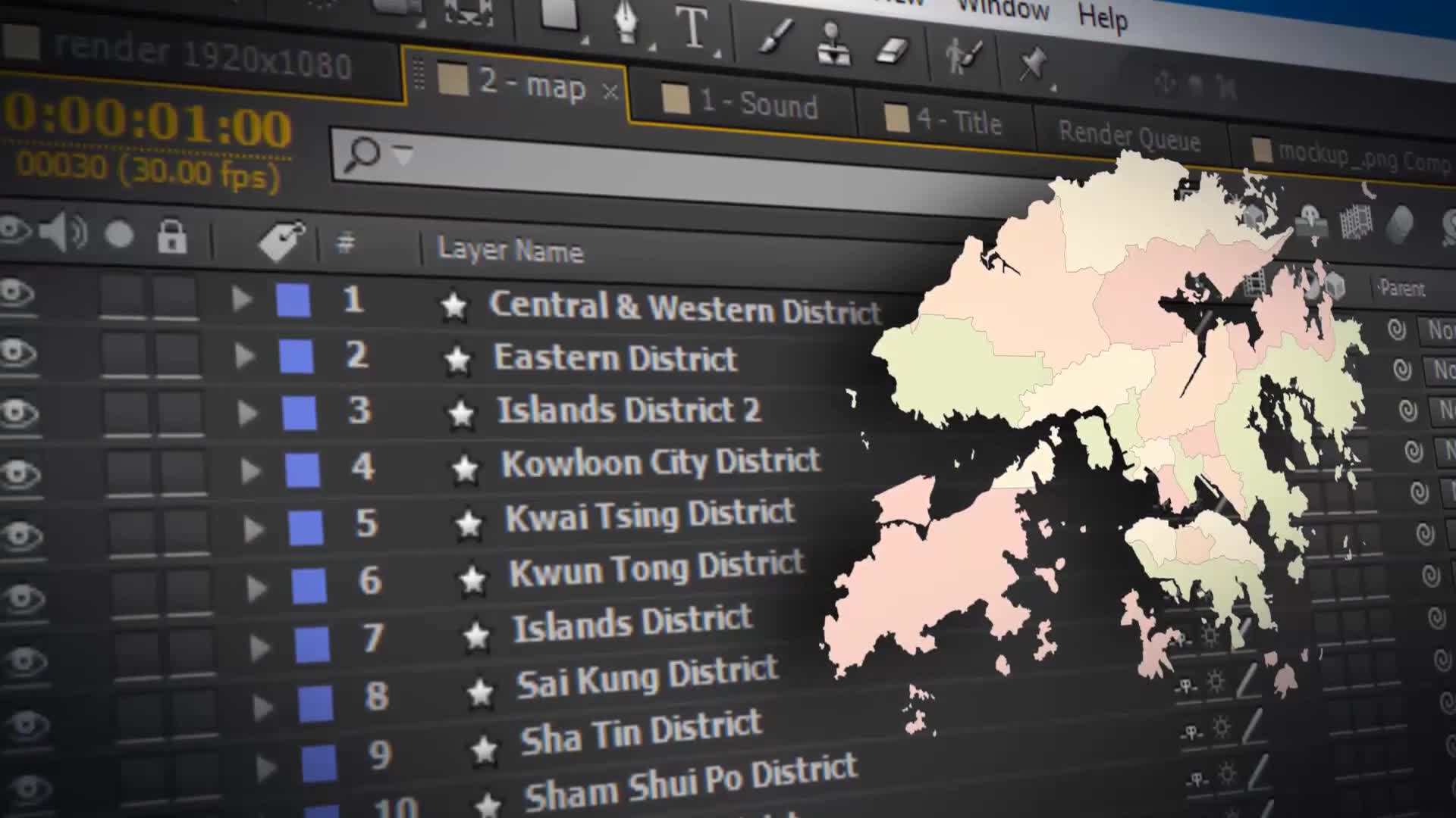 Hong Kong Animated Map Hong Kong Region of the Peoples Republic of China Videohive 24304594 After Effects Image 2