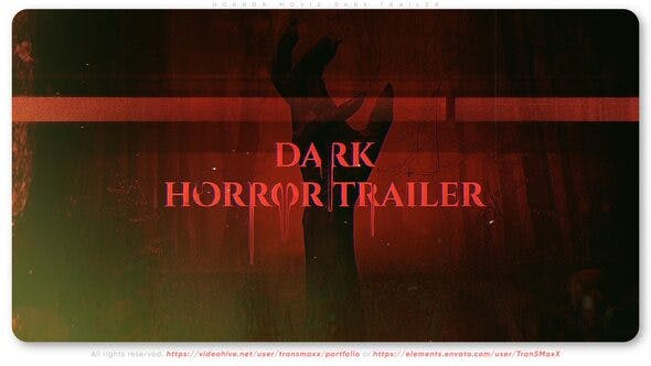 Horror Movie Dark Trailer - Videohive 39825417 Download