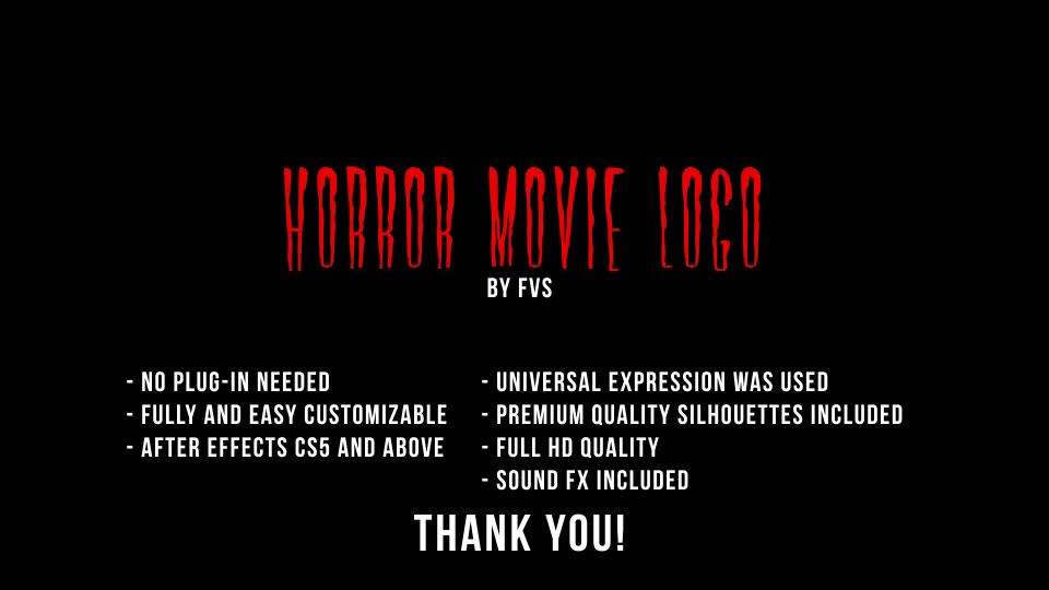 Horror Movie Logo Videohive 5962718 After Effects Image 11